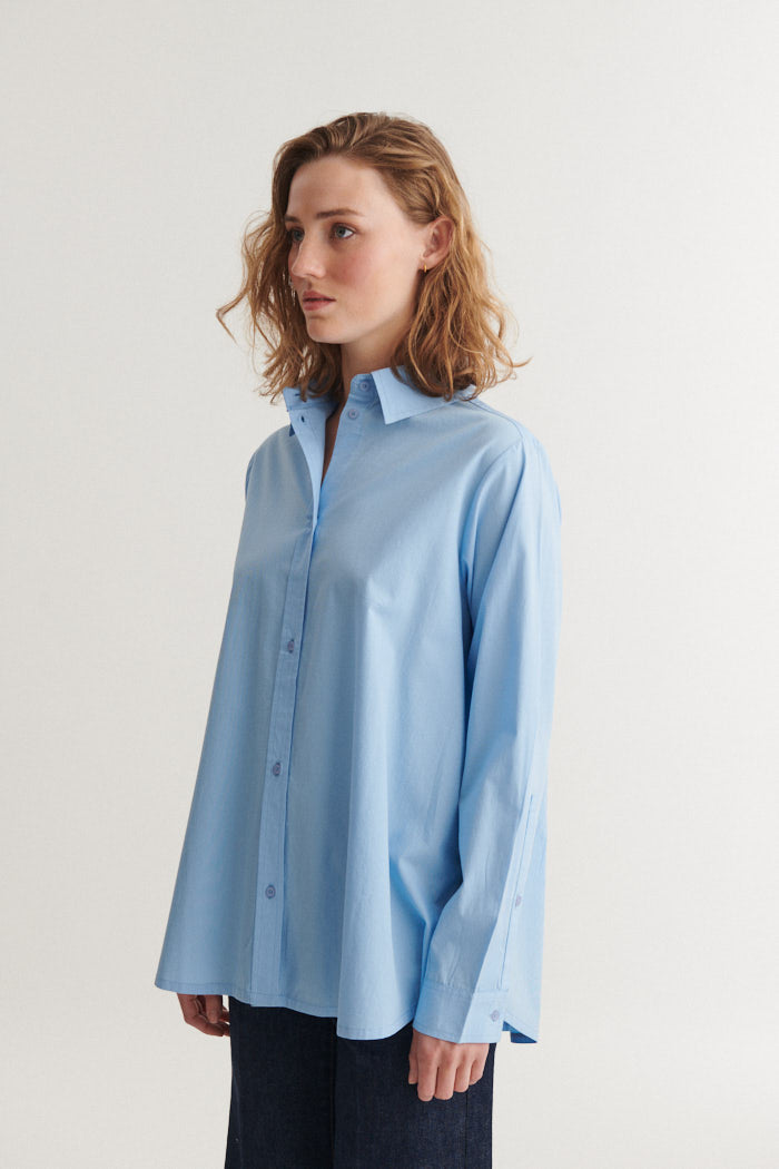 Basic Apparel Silje LS Shirt Skjorter 772 Frozen fjord